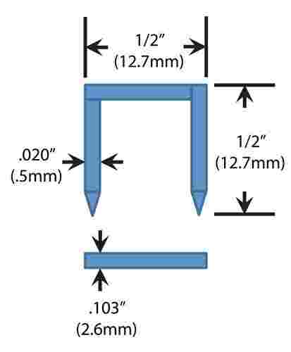 SB103020 Series - 1|2 Crown .103 x .020 Plier Staples
