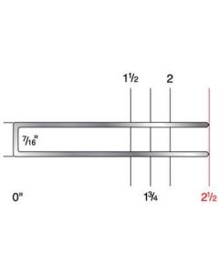 1580CGR 7/16" crown x 2-1/2" leg 15 gauge staples