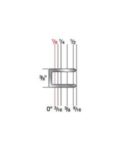 3104C 3/8" Crown x 1/8" Leg 22 Gauge Galvanized Staples