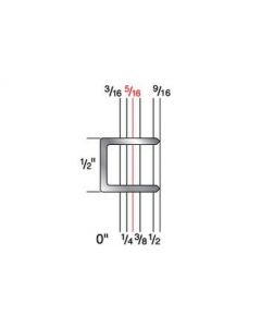 5010C 1/2" Crown x 5/16" Leg 20 Gauge Galvanized Staple