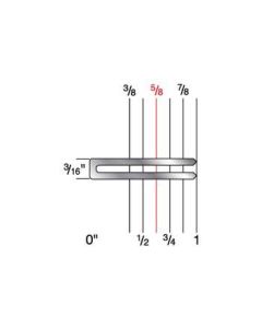 6420CR 3/16" Crown x 5/8" Leg 19 Gauge Galvanized Staples
