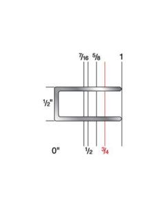 6524CXR 1/2" Crown x 3/4" Leg 19 Gauge Galvanized Staples
