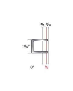 7516C 15/32" Crown x 1/2" Leg 19 Gauge Galvanized Carpet Staples