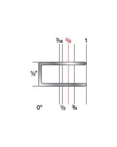 6520CR 1/2' Crown x 5/8" Leg 19 Gauge Galvanized Staples