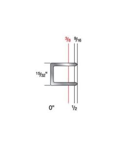 7512D 15/32" Crown x 3/8" Leg 19 Gauge Galvanized Carpet Staples