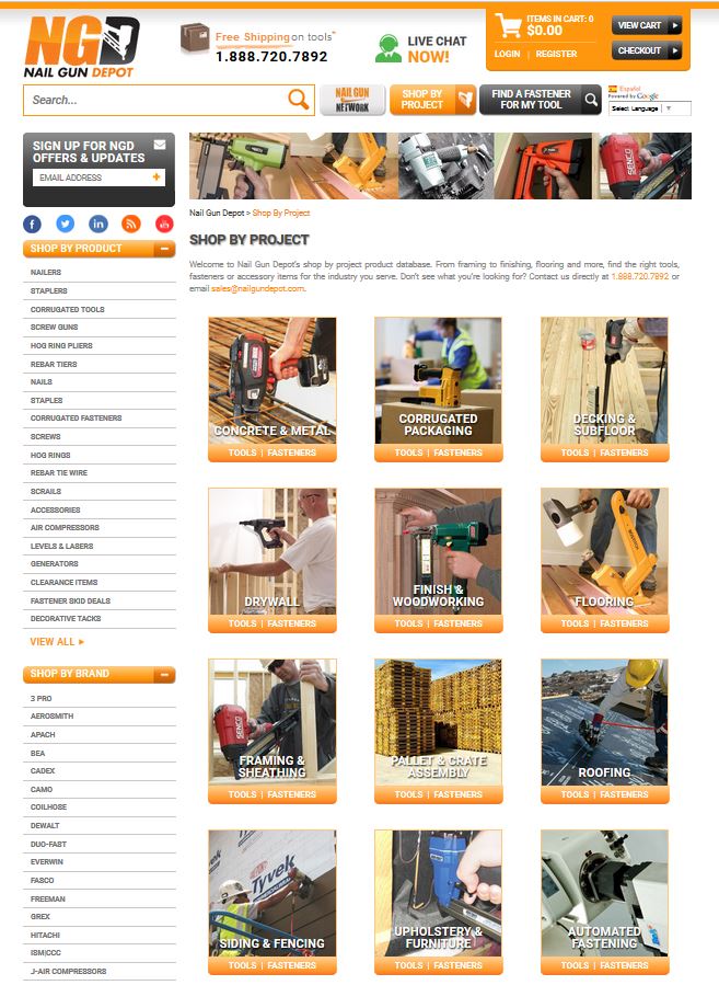 Nail Gun Depot Shop By Project